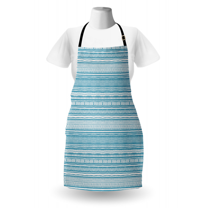 Horizontal Strips and Zigzags Apron