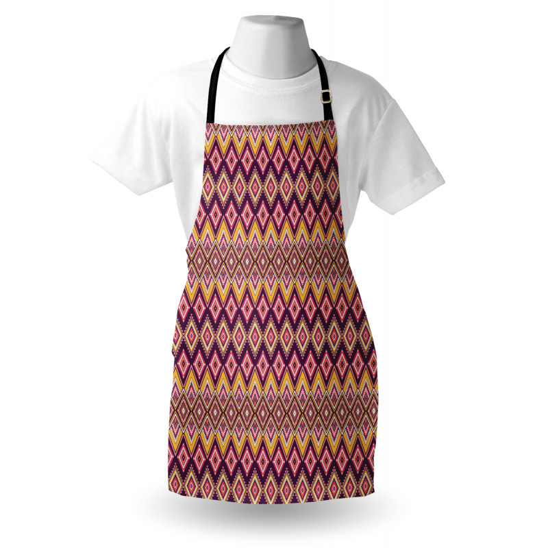 Native Pattern Rhombus Like Apron