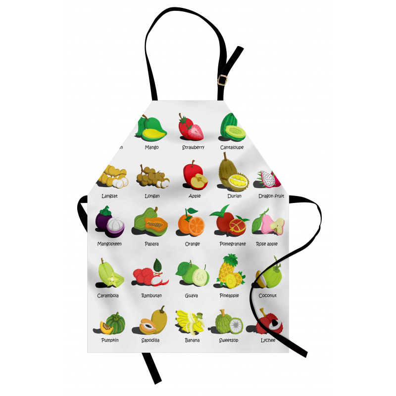 Calligraphic Food Items Apron