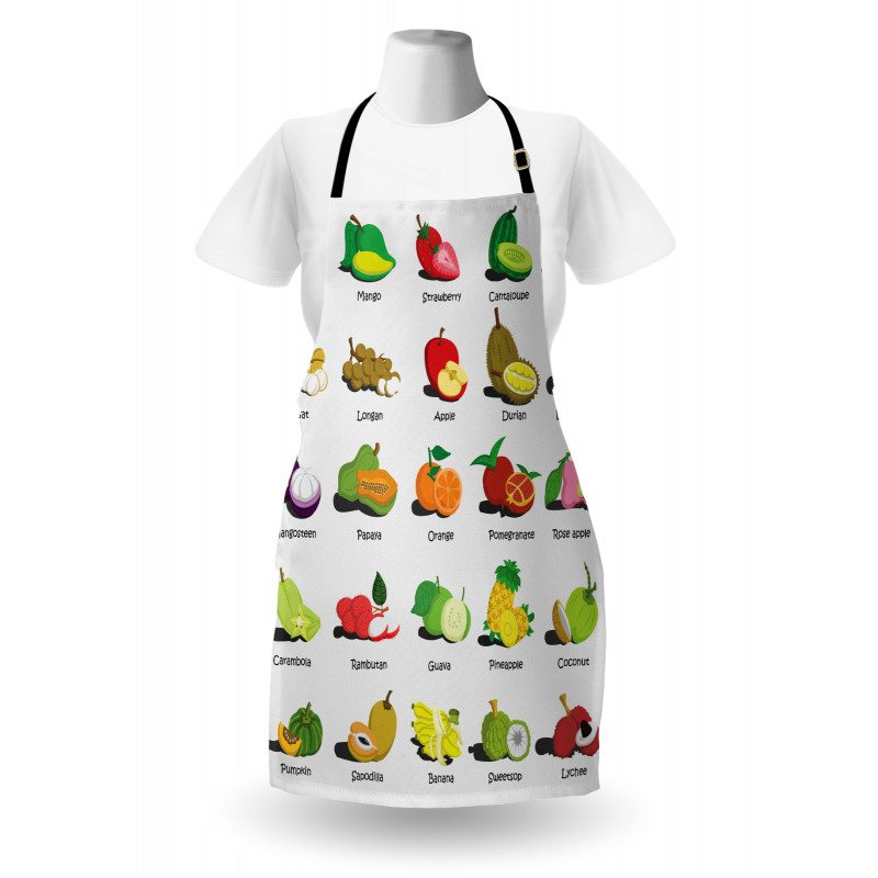 Calligraphic Food Items Apron