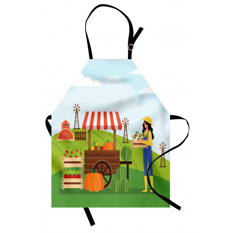 Farmer Selling Products Apron