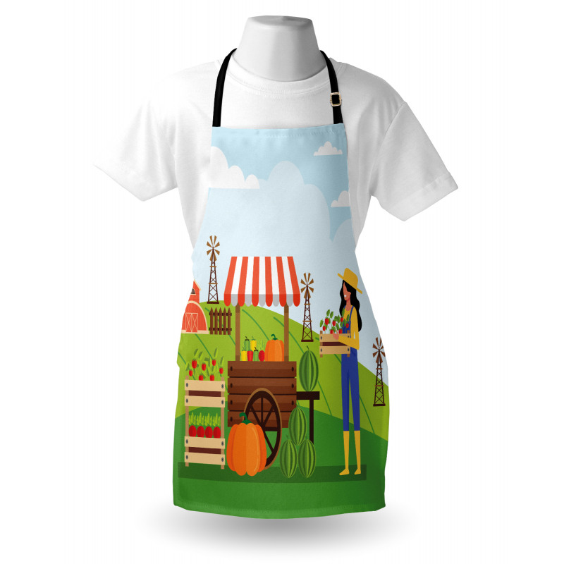 Farmer Selling Products Apron