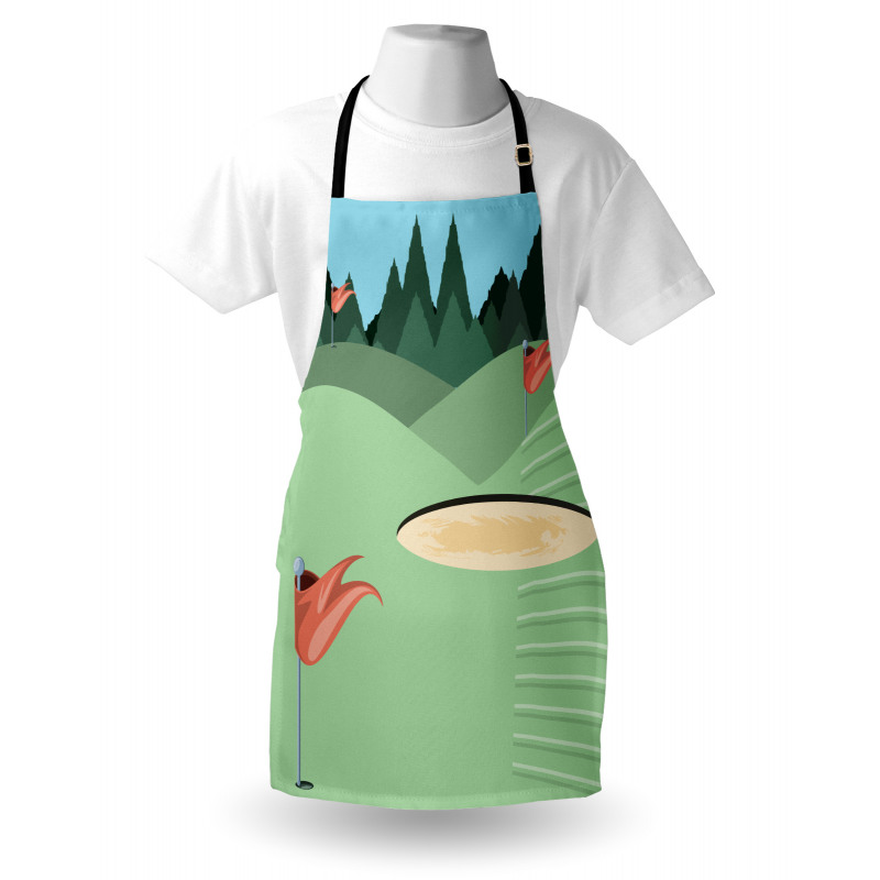 Hills Flags Woods Apron