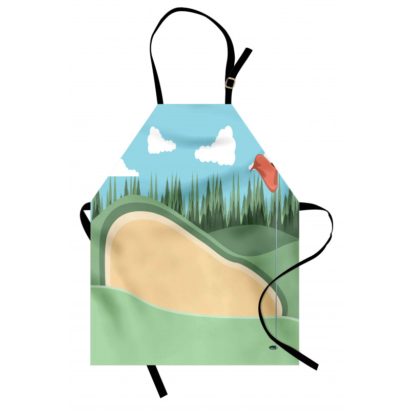 Sand Grassy Field Apron