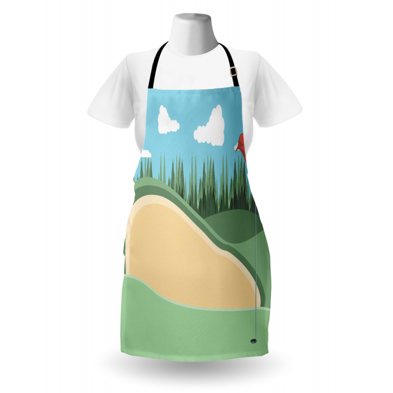 Sand Grassy Field Apron