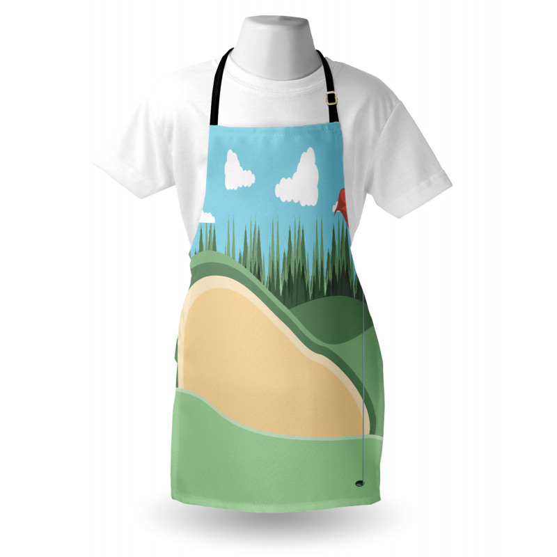 Sand Grassy Field Apron