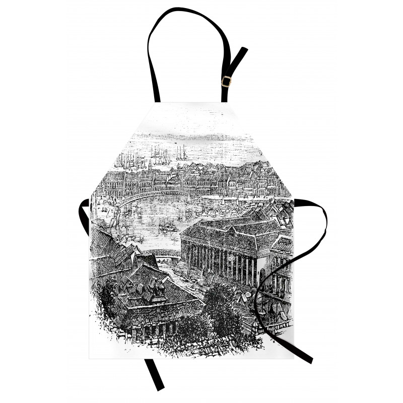 Vintage City Silhouette Apron