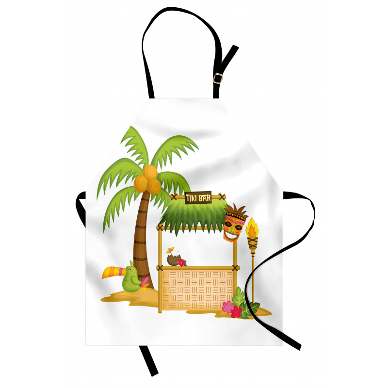 Tropical Concept Tiki Bar Fun Apron