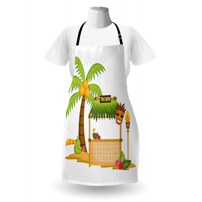 Tropical Concept Tiki Bar Fun Apron