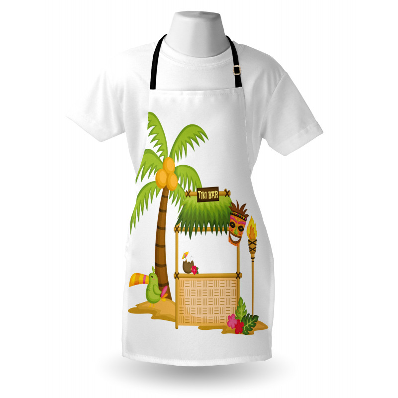 Tropical Concept Tiki Bar Fun Apron