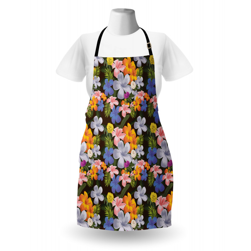 Colorful Various Flowers Apron