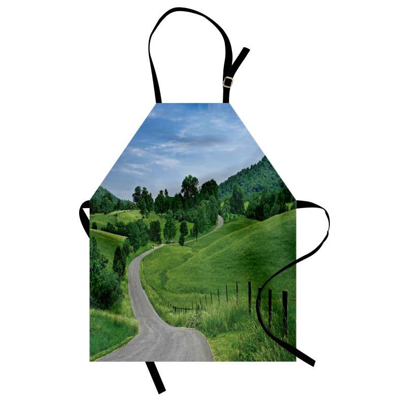 Idyllic Road Forest Apron