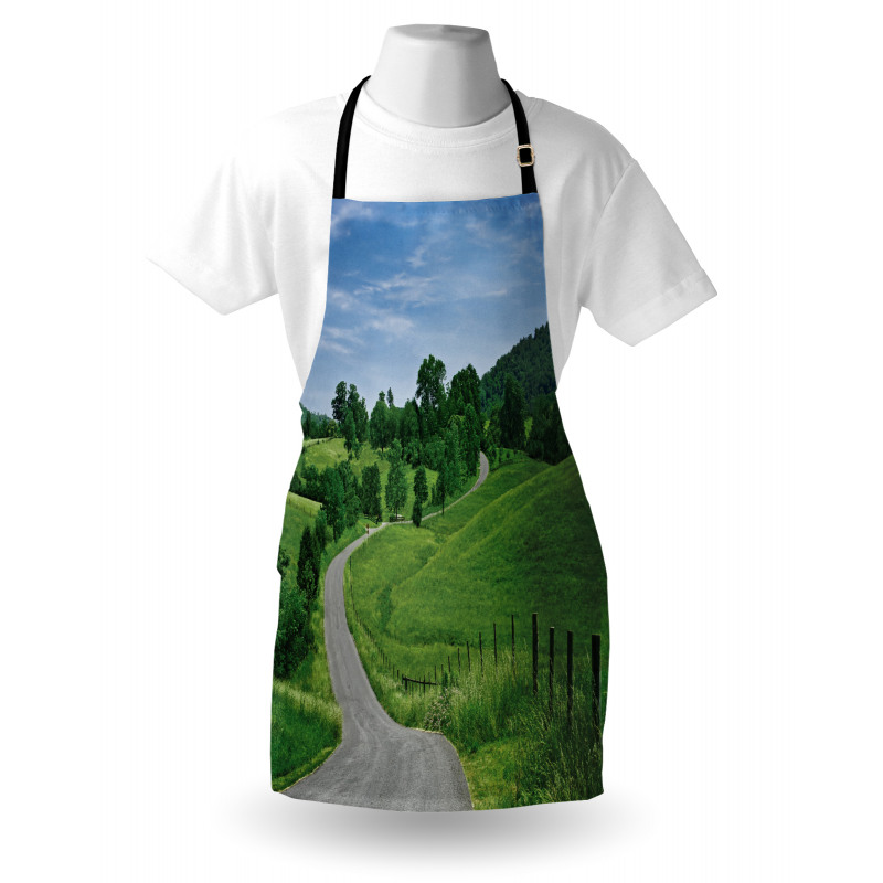 Idyllic Road Forest Apron