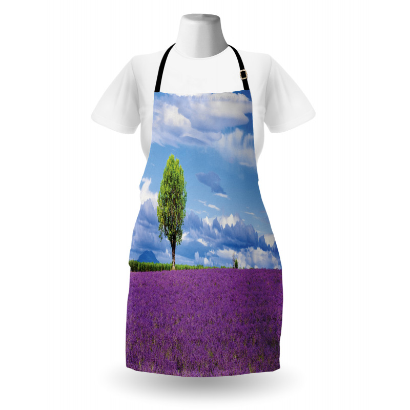 Lavender Field Tree Apron