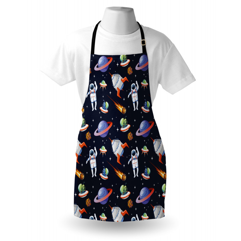 Galaxy Asteroid UFO Astronaut Apron