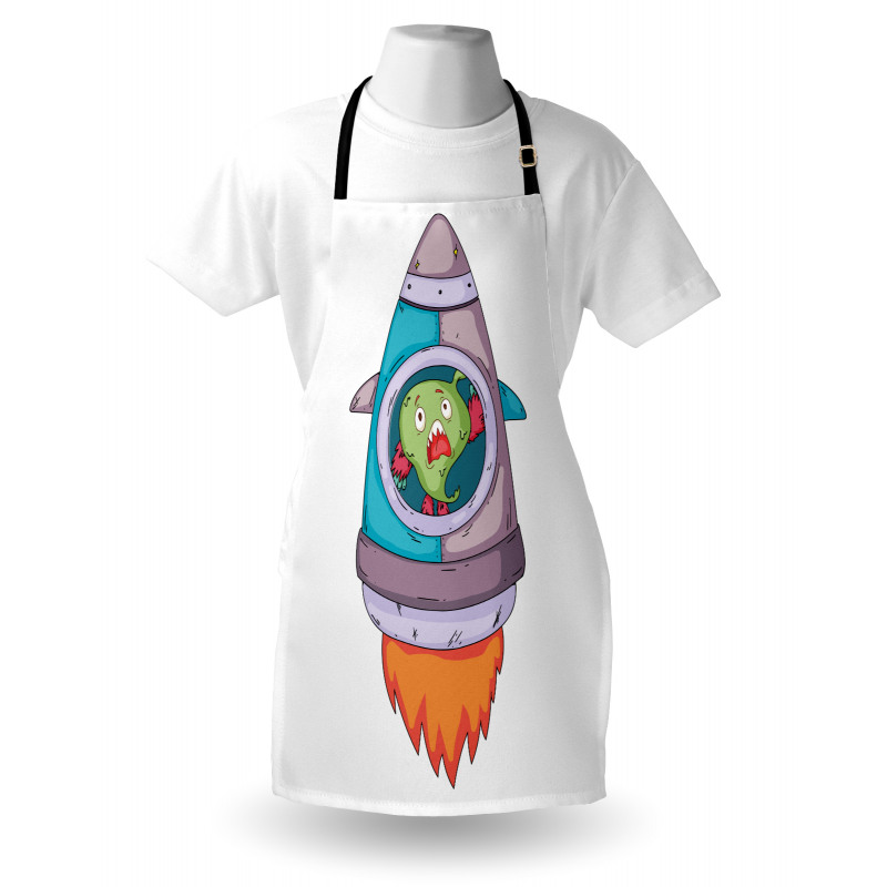 Monster Rocket Space Travel Apron