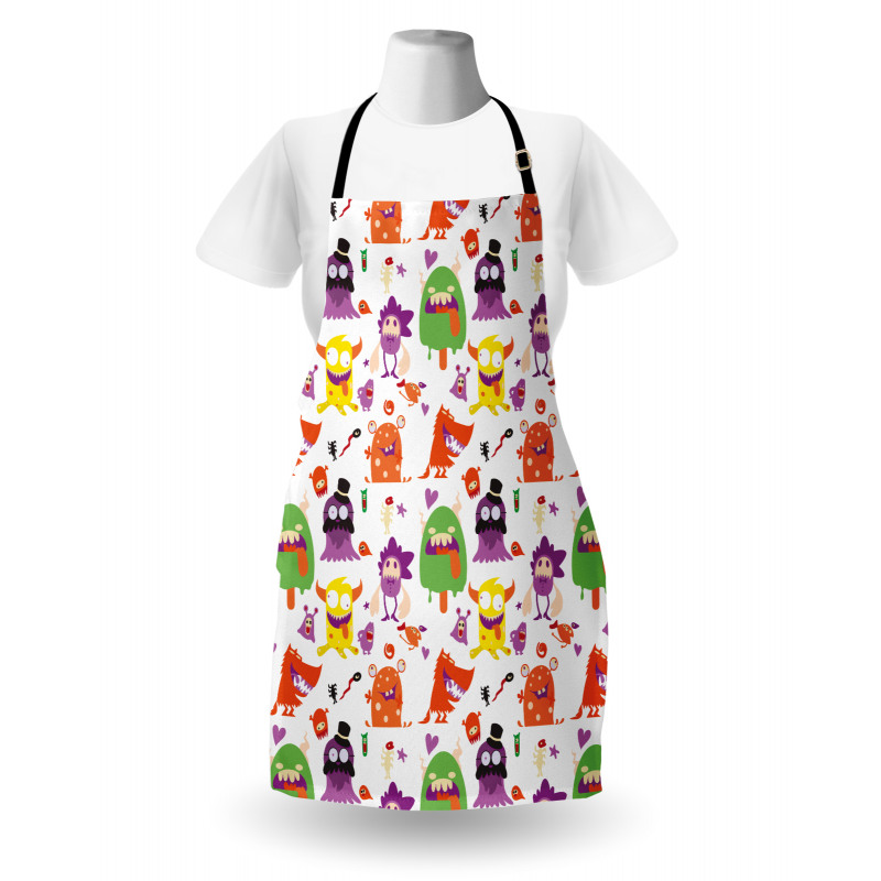 Monsters Animal Funny Cartoon Apron