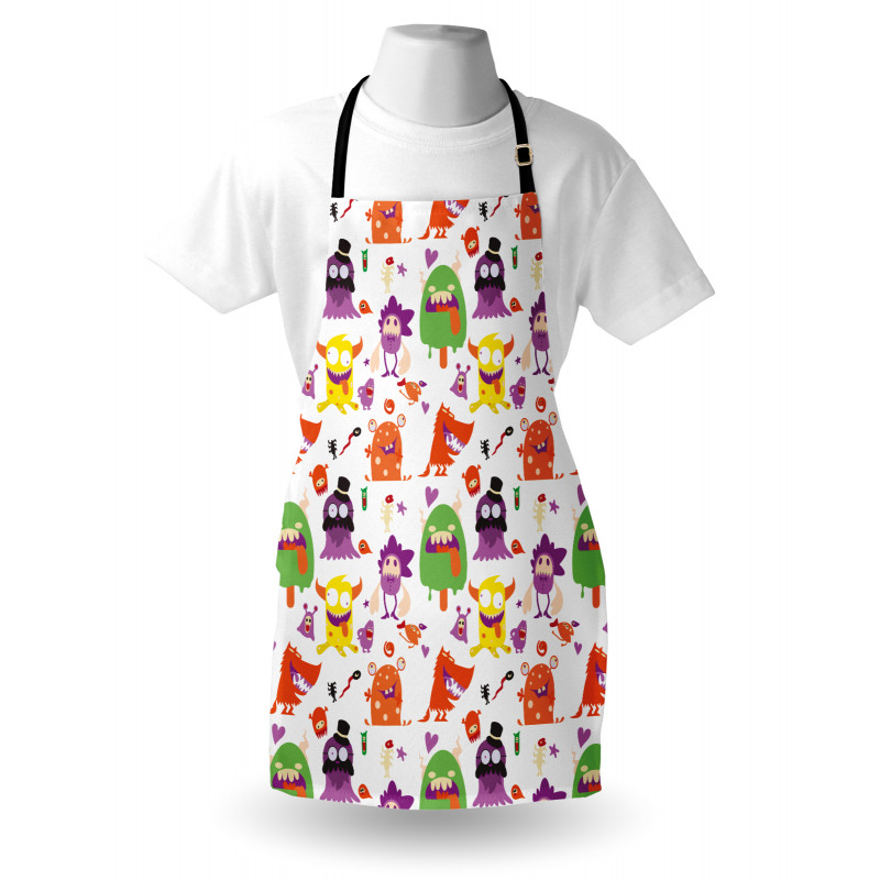 Monsters Animal Funny Cartoon Apron