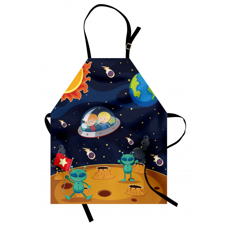 Children Space Travel Galaxy Apron