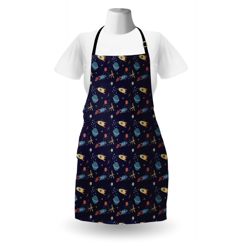 Stars Rockets and Planets Apron