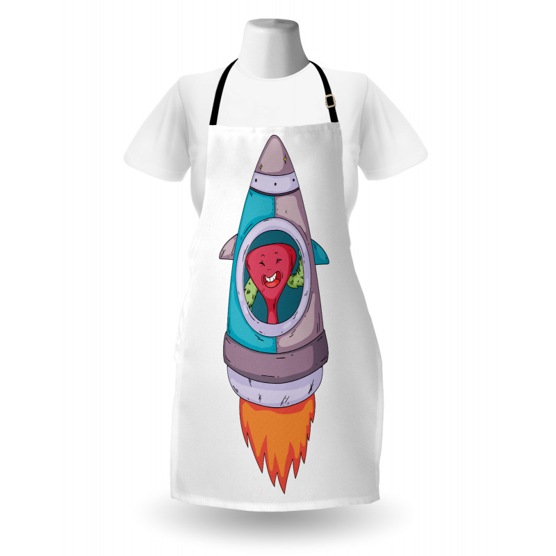 Creature in a Space Rocket Apron