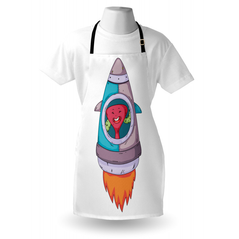 Creature in a Space Rocket Apron