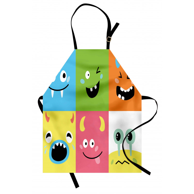 Colorful Blocks Emoticon Apron