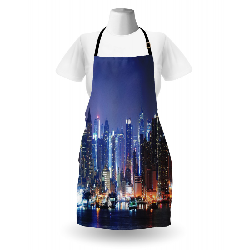 River and Skyline Photo Apron