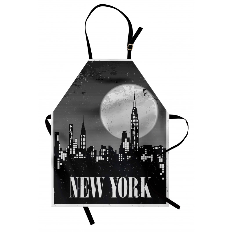 Grunge Nighttime City Apron