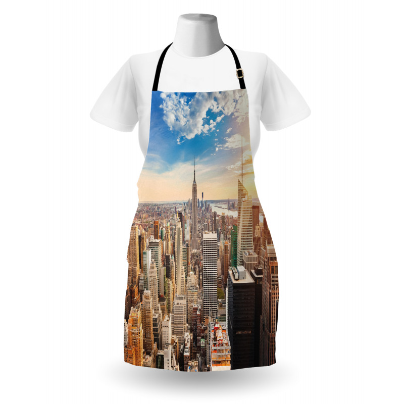 Sunset Urban Aerial Photo Apron