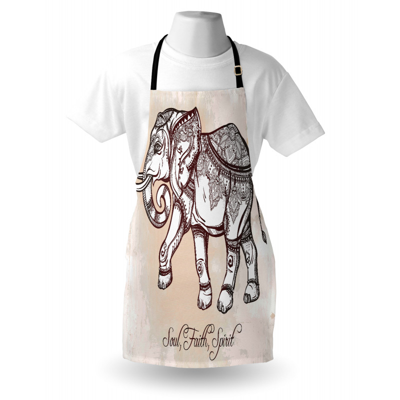 Boho Ethnic Elephant Apron