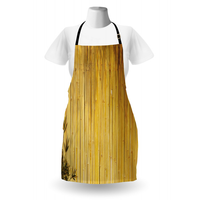 Nature Wood Leaves Stems Apron