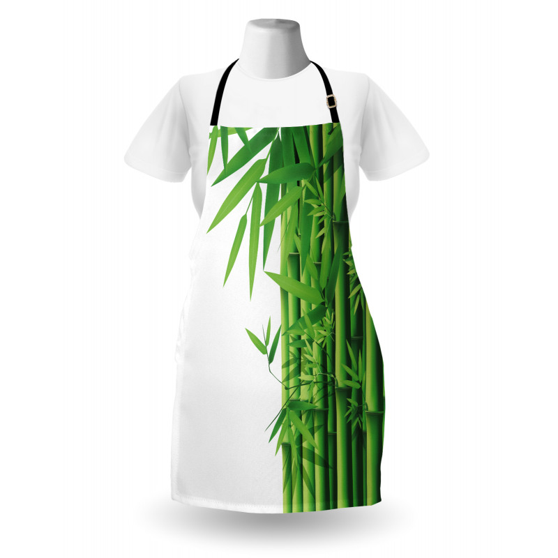 Modern Bamboos Stems Apron