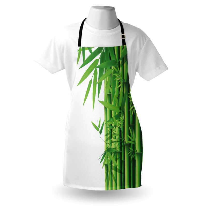 Modern Bamboos Stems Apron