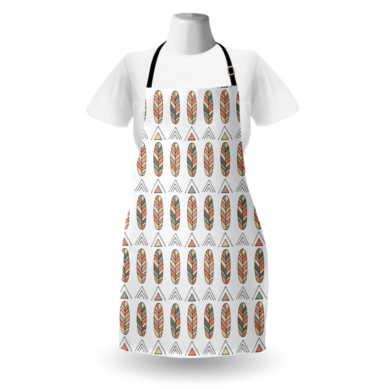 Basic Hand Drawn Leaves Art Apron