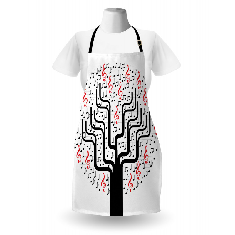 Round Geometric Tree Apron