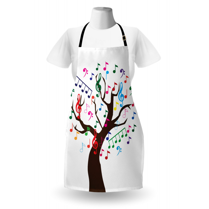 Tree with Colorful Items Apron