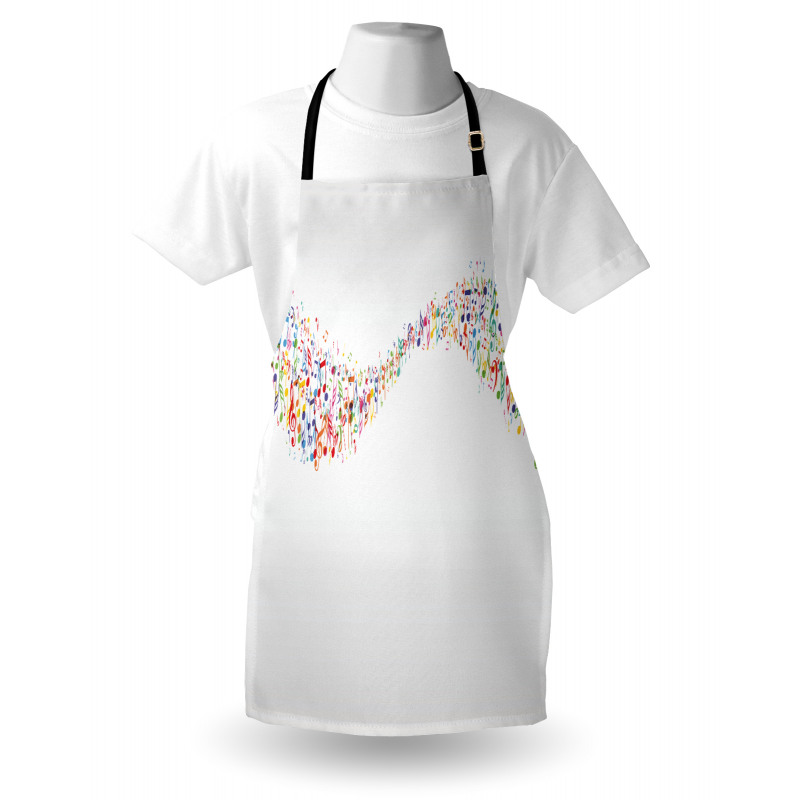 Colorful Wave Banner Apron