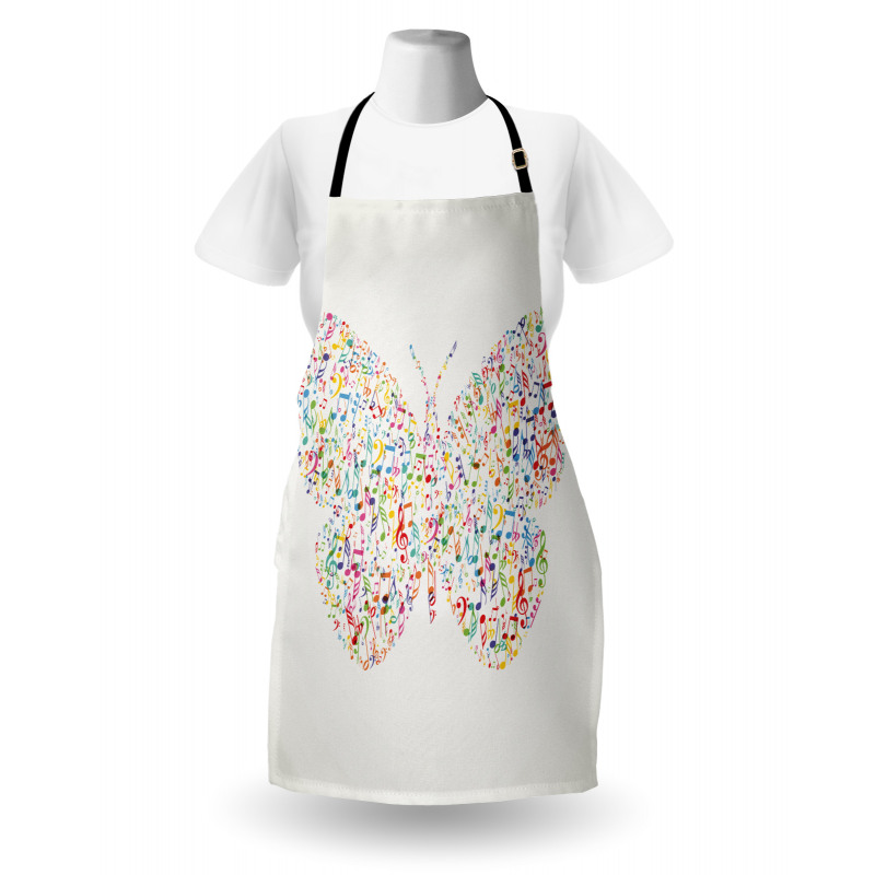 Butterfly with Notes Apron