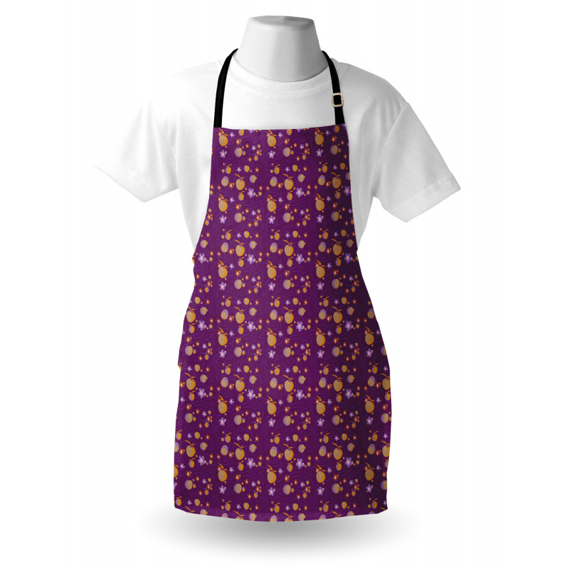 Flowers Leaves and Fruits Apron