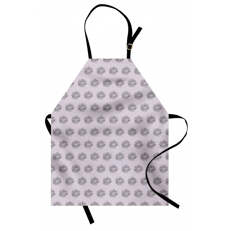 Hand Drawn Flowers and Dots Apron