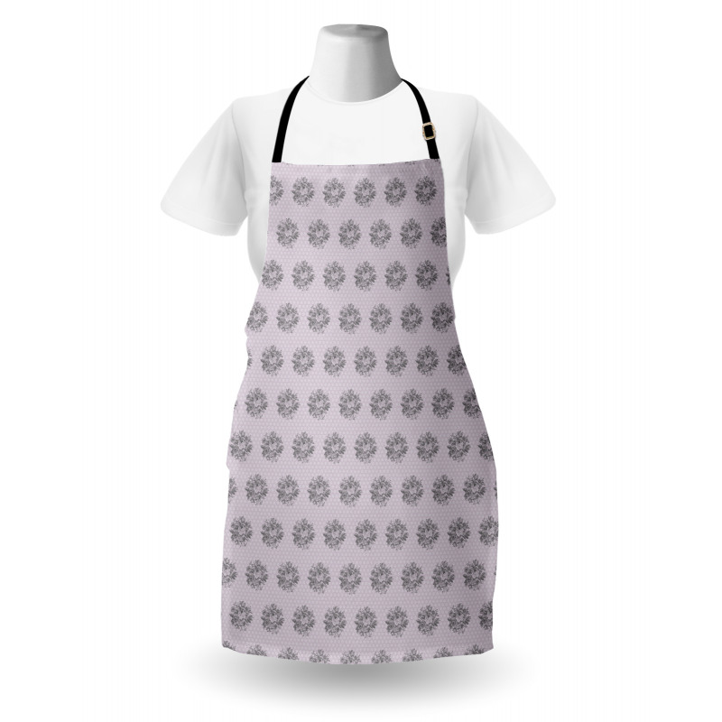 Hand Drawn Flowers and Dots Apron