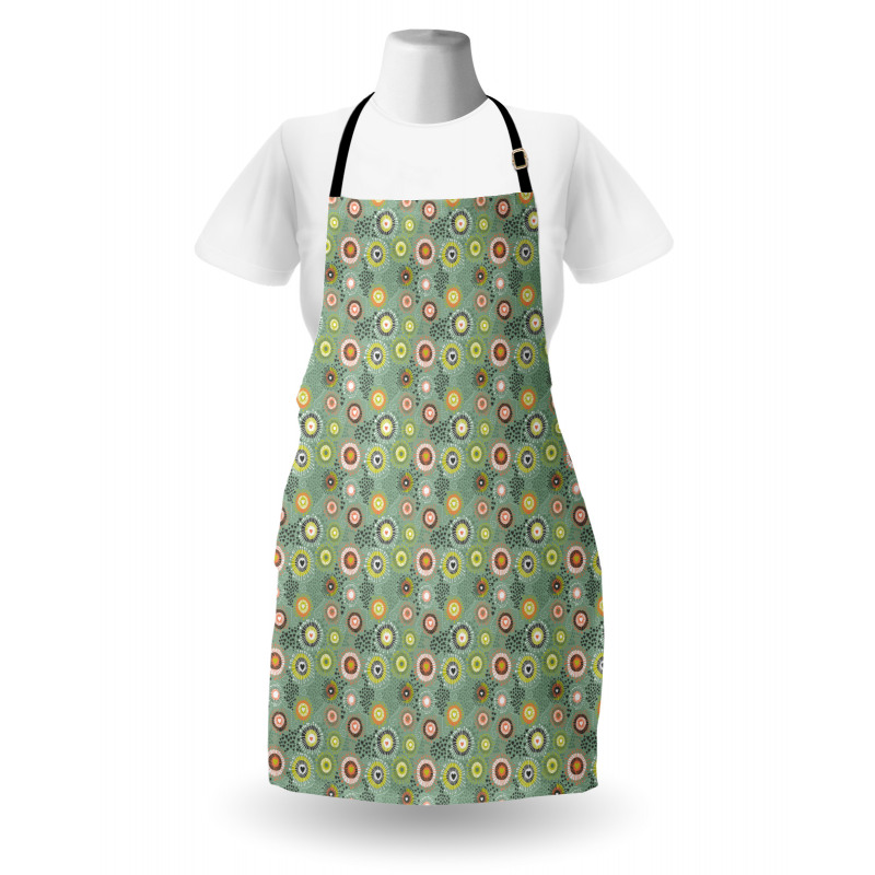 Abstract Hearts and Dots Apron