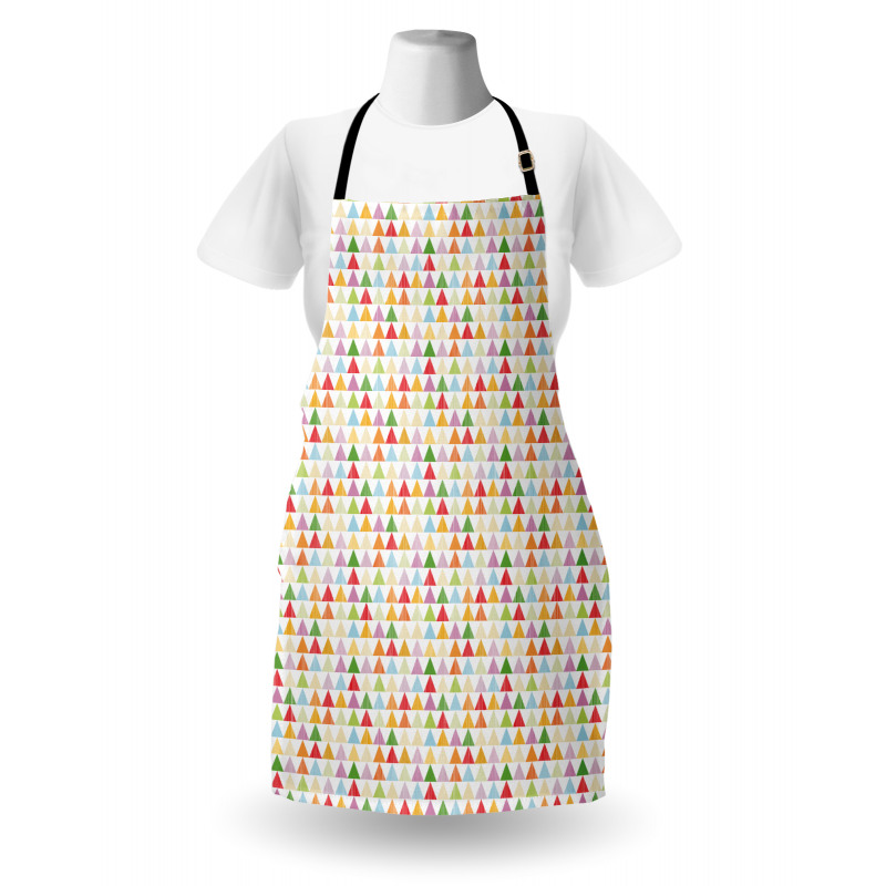 Repeated Colorful Shapes Apron