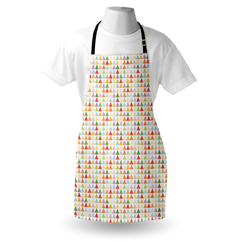 Repeated Colorful Shapes Apron