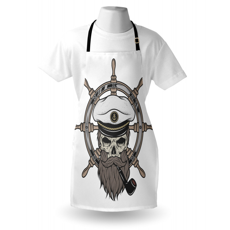 Captain Pirate Skeleton Apron