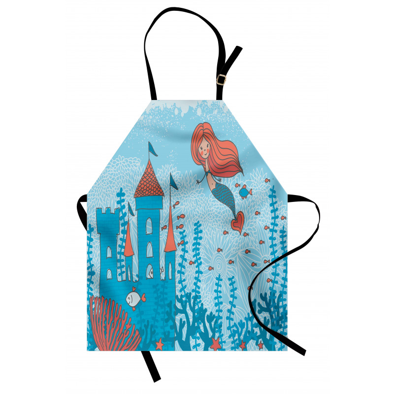 Cartoon Castle Corals Apron