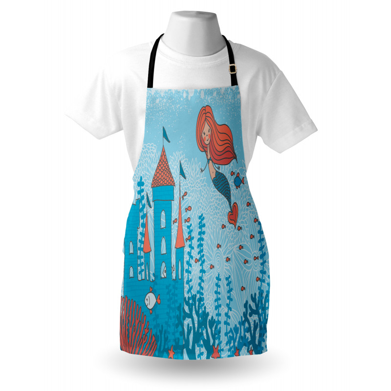 Cartoon Castle Corals Apron