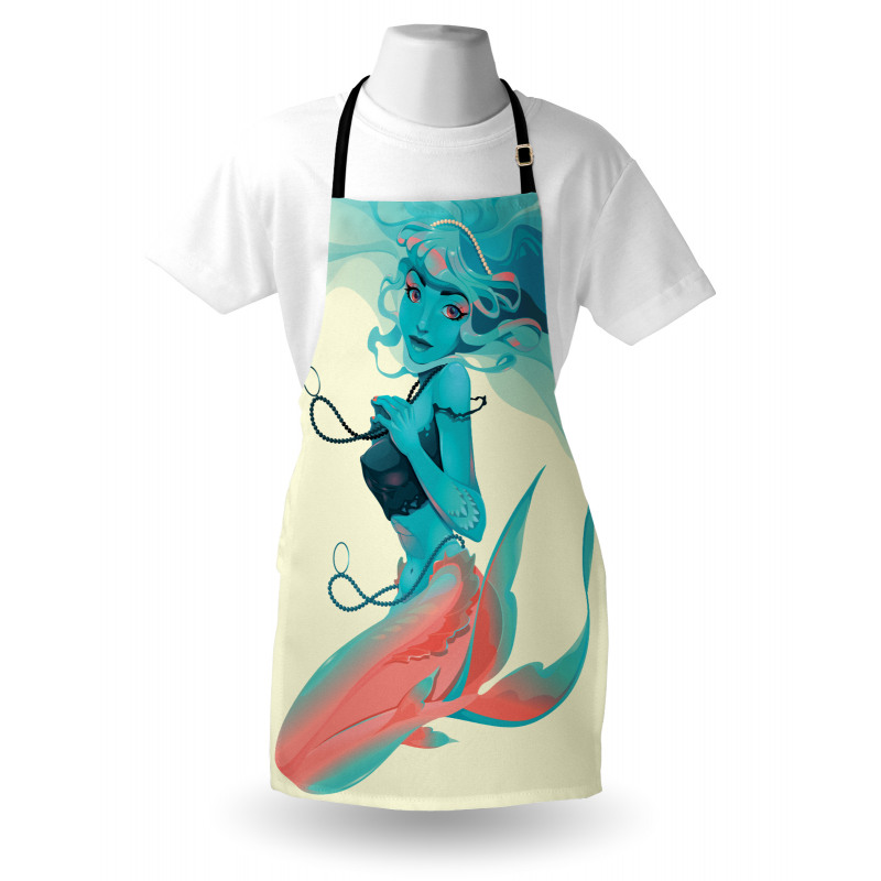 Gothic Mermaid Portrait Apron