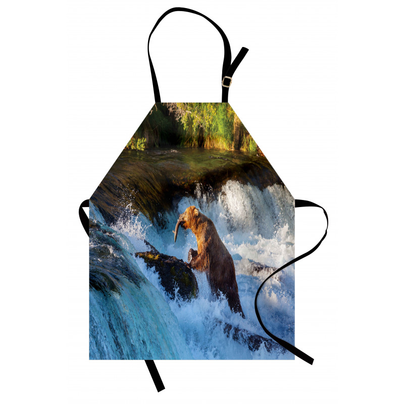 Alaska Waterfall Wildlfie Apron